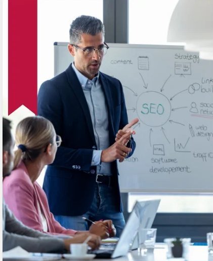 A marketing strategist presenting a campaign plan to the team